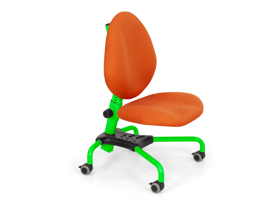Дитяче крісло Ерго тканина Oranget, RAL-6018 (ТМ-Понди)