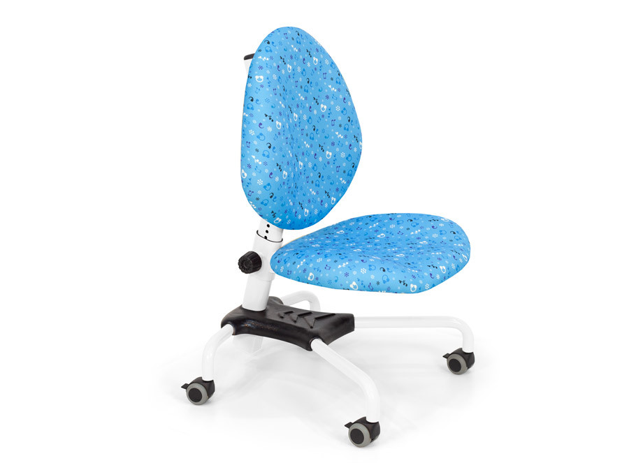 Дитяче крісло Ерго Ноти тканина Blue-2, RAL-9016 (ТМ-Понди)