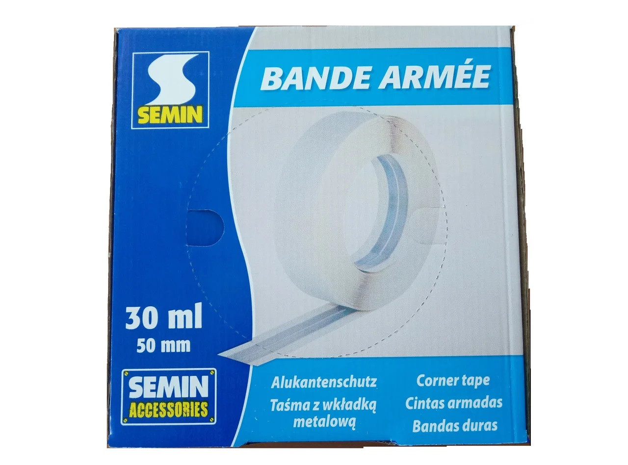 Армувальна стрічка з металевою вкладкою SEMIN BANDE ARMEE 30 м., фото 1