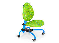 Детское кресло Эрго Ноты ткань Green-2, RAL-5015 (ТМ-Понди)