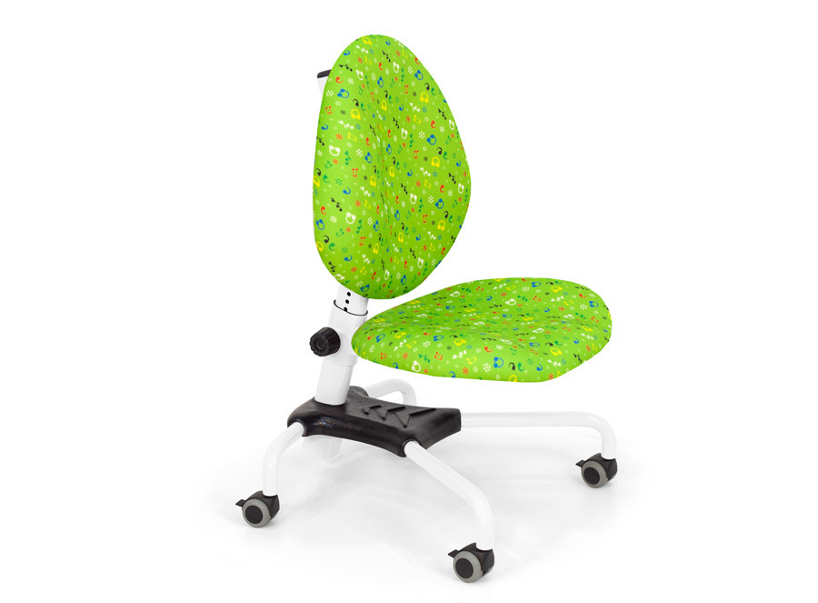 Дитяче крісло Ерго Ноти тканина Green-2, RAL-9016 (ТМ-Понди)