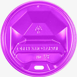 Кришка пластикова Ø69 (50шт.) Фіолетова