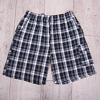 Чоловічі шорти в клітинку великого розміру (Льон)