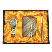 Подарочный набор ручка, часы, галстук