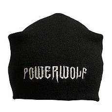 Шапка біні з вишивкою POWERWOLF лого, фото 2