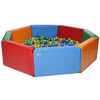 Сухой бассейн для шариков «Радуга» 2м в игровую комнату