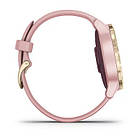 Смарт-годинник Vivoactive 4S Light Gold Stainless Steel Bezel with Dust Rose Band золотий з рожевим ремінцем, фото 4