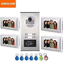 Відеодомофон AMOCAM 70C5304 Чотири монітори