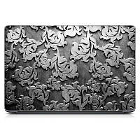 Наклейка на ноутбук виниловая 15.6"-13.3" 380x250 мм Dark grey texture Матовая, прикольные подарки, крутые