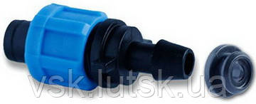 Стартер для стрічки Drip Tape з ущ.резинкою Dn17/MC17х8/  SL 001, фото 1