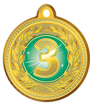 Медаль шкільна за третє місце №3, золото