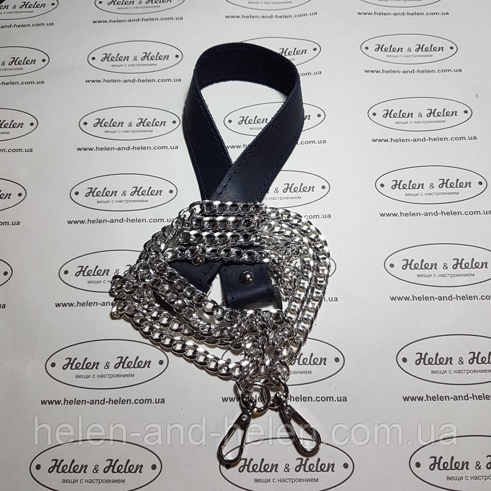 Ручка комбінована на ланцюгу . Колір Темно-синій", фото 1