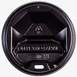 Кришка пластикова ST Ø72 (50шт.) Чорна