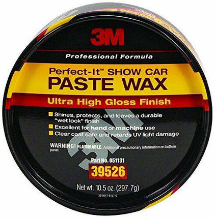 Автомобільний твердий віск паста для лакофарбових покриттів - 3M Perfect-Paste it Wax 297 г. (39526), фото 2