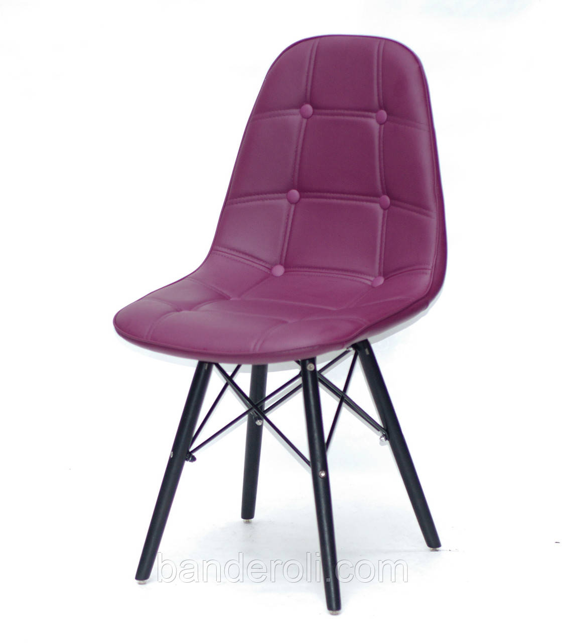 Стілець ALEX - BK ЕК ПУРПУРНИЙ 61, фото 1