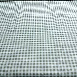 Тканина в середню сіру клітинку 0.8 см, ширина 160 см, фото 2