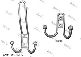 Гачки Gama матовий хром (алюміній)