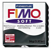 Пластика Soft, Черная, 57г, Fimo 8020-9