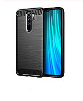 Чохол Carbon для Xiaomi Redmi Note 8 Pro Бампер Чорний