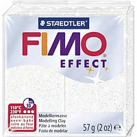 Пластика Effect, Белая с блестками, 57г, Fimo 8020-052