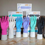 Рукавички нітрилові 4 г. Блакитні UNEX розмір XS, фото 3