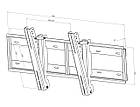 Кріплення для телевізора KSL WM4N (похиле до 85 дюймів 1000x400), фото 4