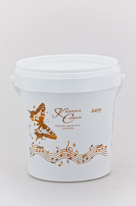 Карамельна симфонія Цукрова паста для епіляції Високої щільності - 6, 1200 г, фото 1