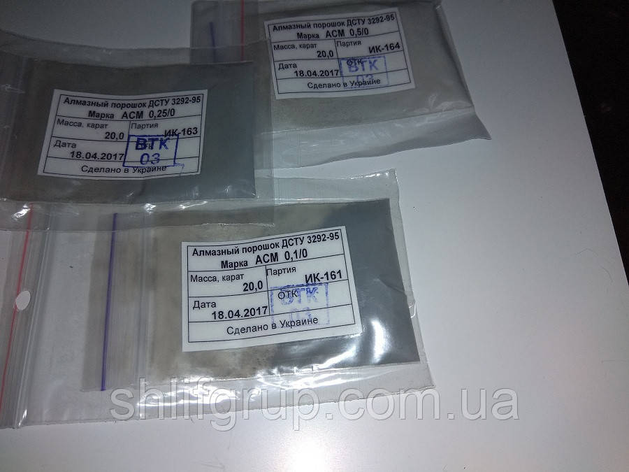 Притирочное алмазне зерно 0.25/0 порошок для доведення