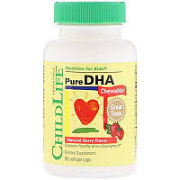 ChildLife, Kids Pure DHA (90 таб.), детская омега-3, omega-3 детская