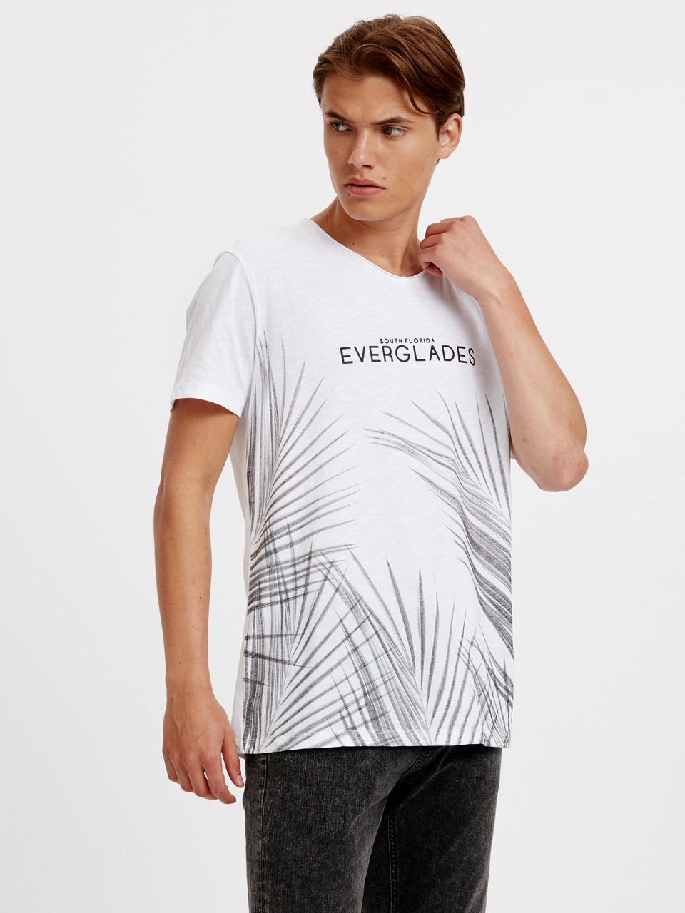 Біла чоловіча футболка LC Waikiki/ЛС Вайки Evergledes