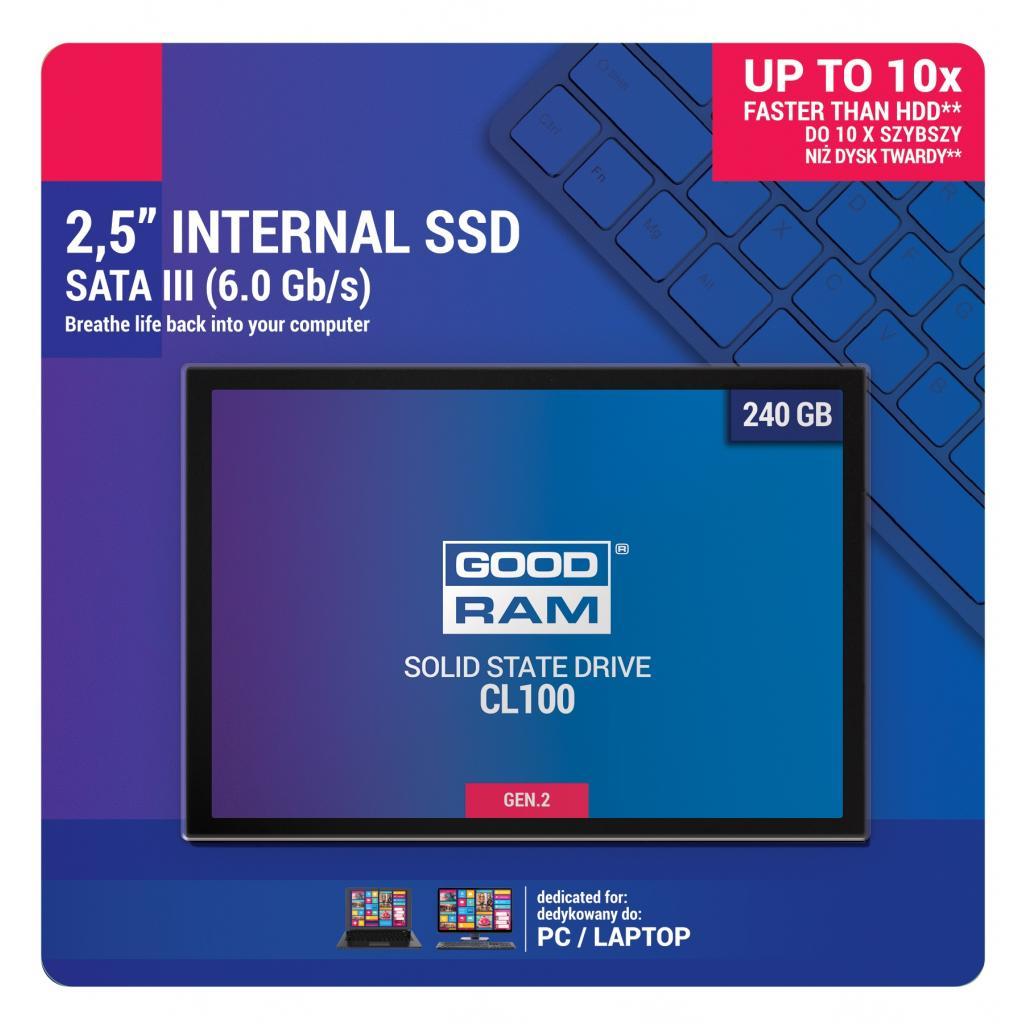 240GB SSD GoodRam (SSDPR-CL100-240-G2) SATA III, 2.5"