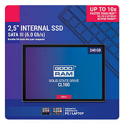 240GB SSD GoodRam (SSDPR-CL100-240-G2) SATA III, 2.5"