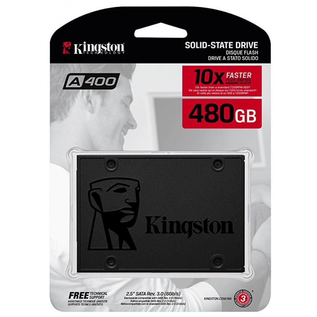 480GB SSD Kingston (SA400S37/480G) SATA III, 2.5"