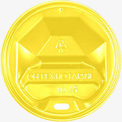 Кришки пластикові Ø90 КВ(50шт.) Жовті