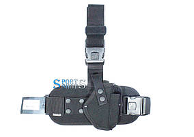 Кобура стегновий ПМ з платформою (cordura 1000d, чорна)