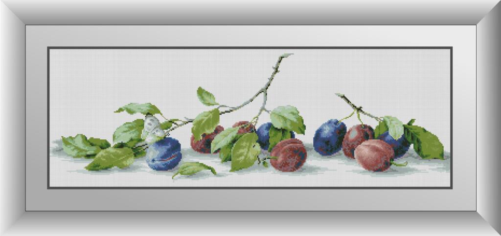 Алмазна мозаїка Сливи Dream Art 30906 (32 х 93 см), фото 1