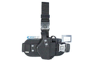 Кобура стегновий Форт 17 з платформою (cordura 1000d, чорна)