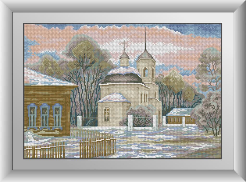 Мозаїка акриловим камінням Морозний ранок Dream Art 30907 (42 x 63 см)