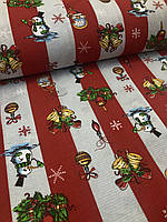 Ткань полотенечная на метраж, (ш 150 см) хлопок новогоднее для салфеток, рушников, прихваток.