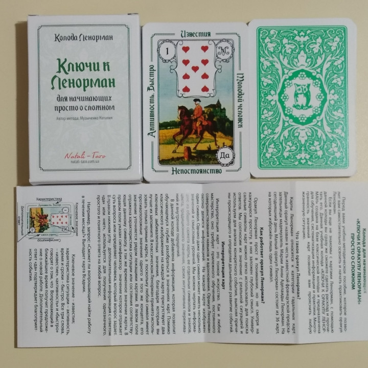 Ключі до Ленорман для початківців просто про складне ( авторський метод ), на російській мові