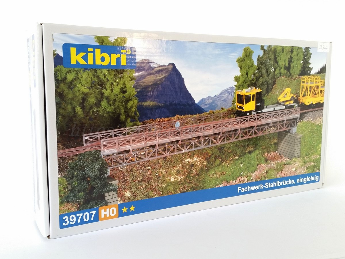 Kibri 39707 Міст металевий — розмір 33,5 x 6,5 x 2,8 cm / 1:87