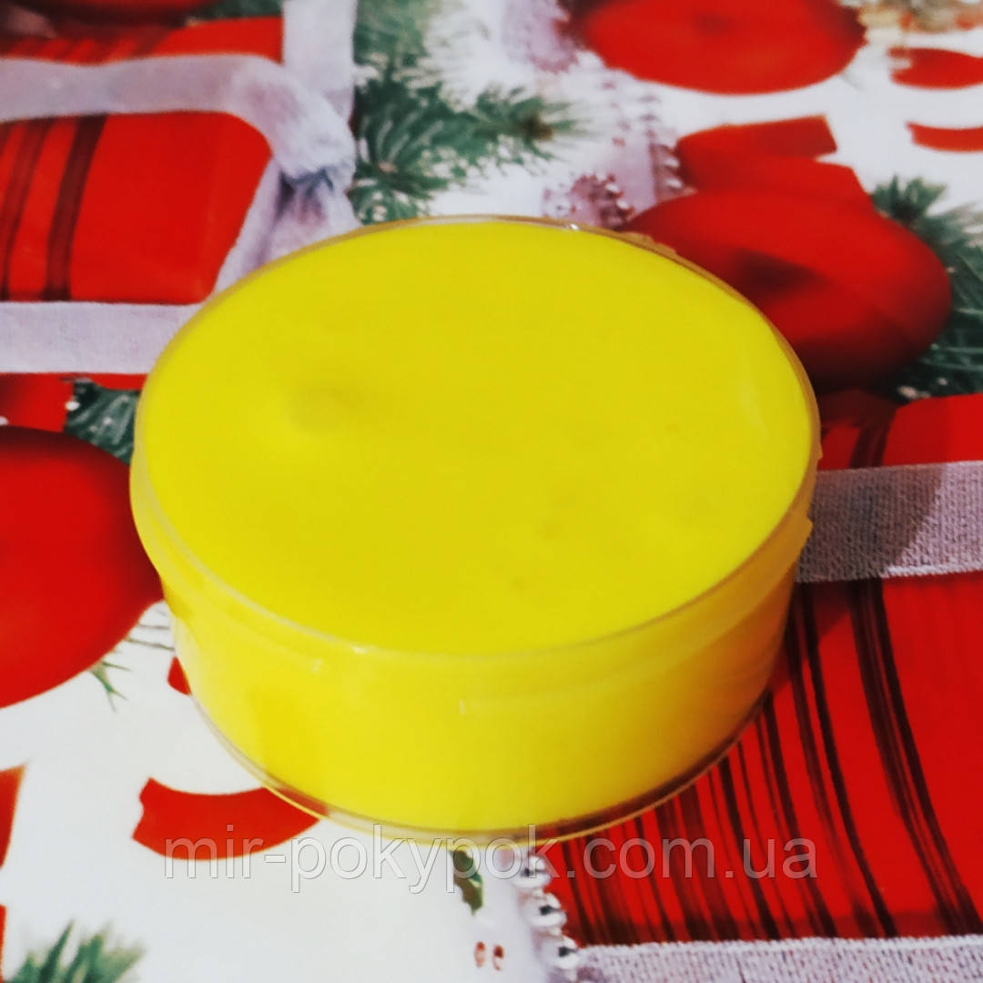 Баттер слайм желтый, лизун, жвачка для рук , объем 60 мл - фото 1 - id-p893501610