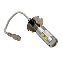 Автолампа Terra H3, 5730х10smd, лінза, обманка, 12 В