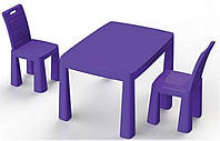 Набор столик + аэрохоккей и два стула (04580/41) Фиолетовый