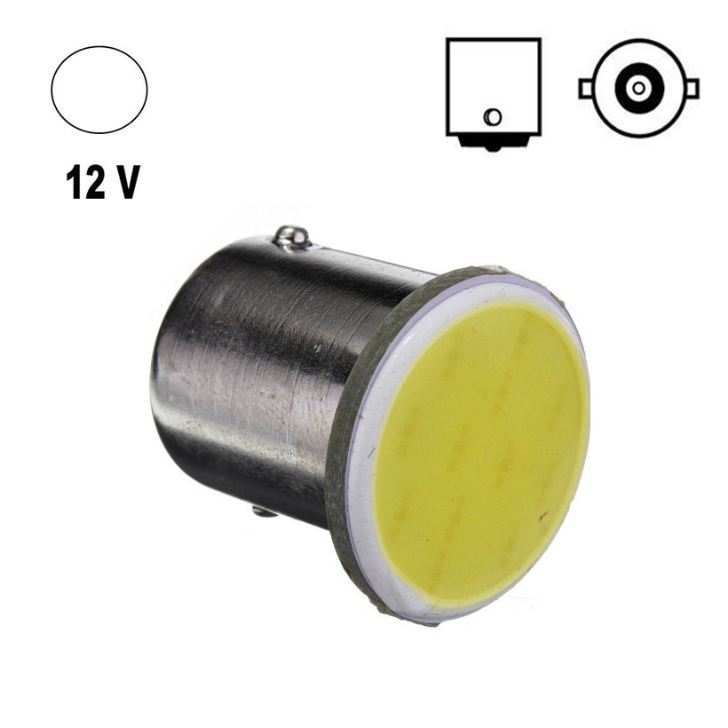 Автолампа Terra P21W/1156, цоколь BA15s, COB, білий, 12V, фото 1