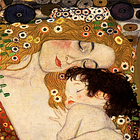 Набор алмазной вышивки (мозаики) "Материнская любовь". Художник Gustav Klimt