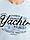 Блакитна чоловіча футболка LC Waikiki/ЛС Вайки з нашивкою Yacht, фото 4