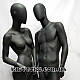 Манекен жіночий безликий чорний матовий гіпсовий для магазину (+ Відео), фото 3