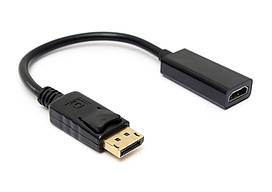 Перехідник-конвертер HDMI DisplayPort Чорний (HDMI-DP-1)