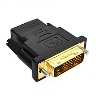 Перехідник Adapter DVI-HDMI мультимедійний Чорний (AC-4419)